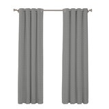 SUN + BLK, Cortina con Bloqueo Total de Luz 132 cm x 241 cm, GREY 52X95 F