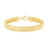Pulsera Tubogas, Oro Amarillo 14K, 19.05cm
