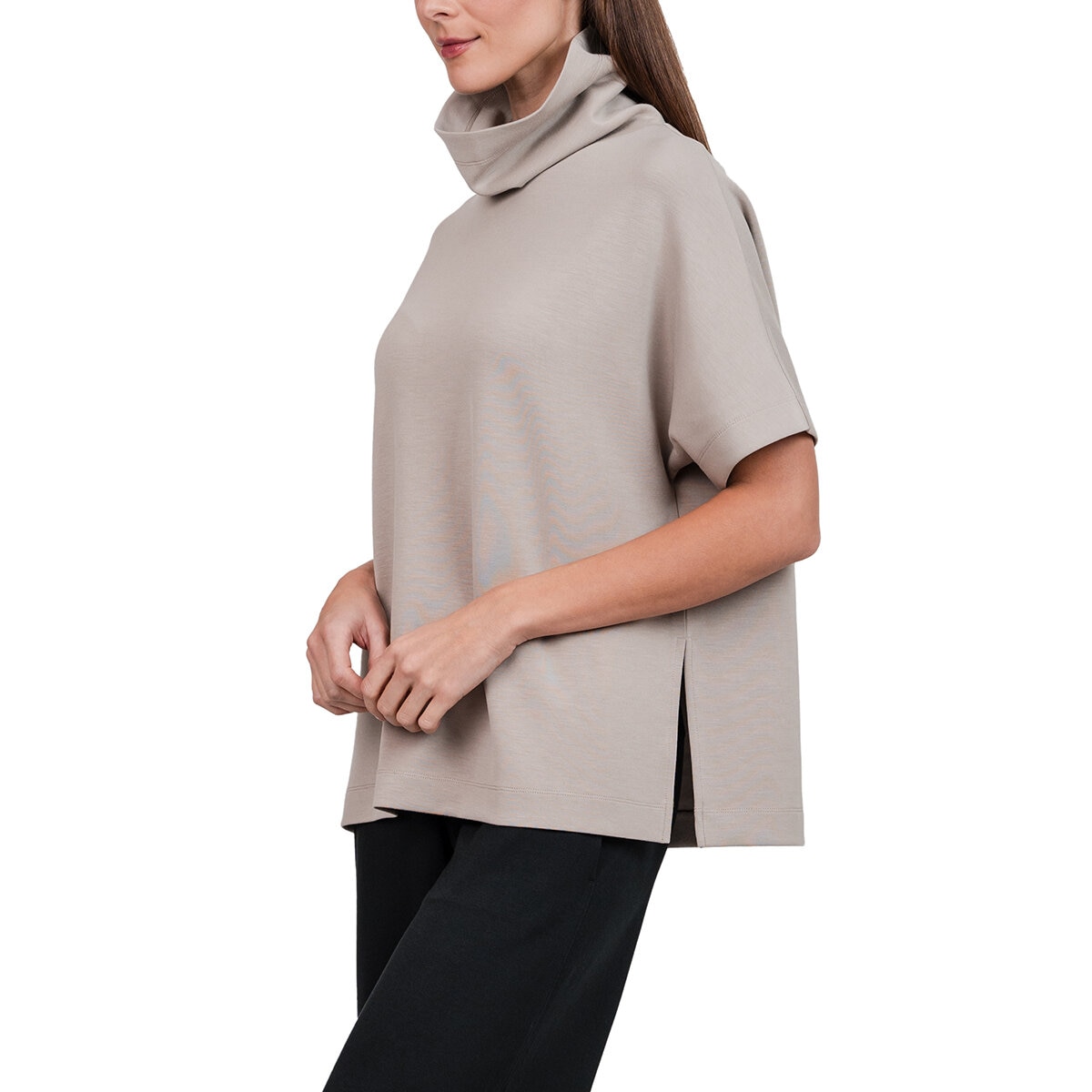 Kersh Blusa tejida para Dama Café Grande