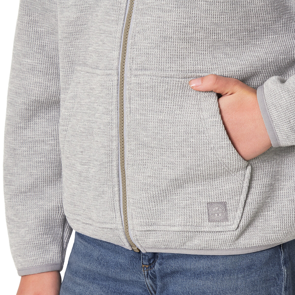 Mondetta Chamarra para Niños y Niñas Gris 5 / 6 Años