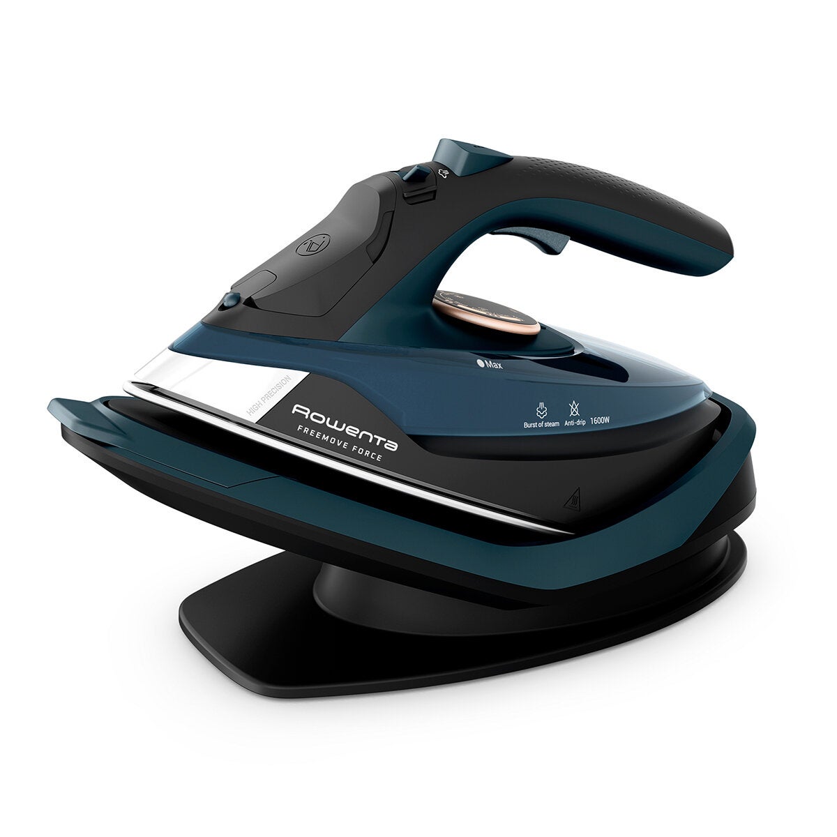Rowenta, Plancha de Vapor Inalámbrica Freemove Force con Suela de Acero Inoxidable Rowenta, Plancha de Vapor Inalámbrica Freemove Force con Suela de Acero Inoxidable