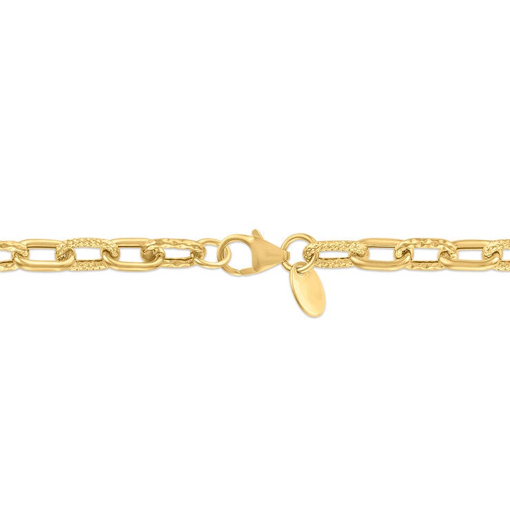 Pulsera de Eslabones, Oro Amarillo de 14K Pulsera de Eslabones, Oro Amarillo de 14K