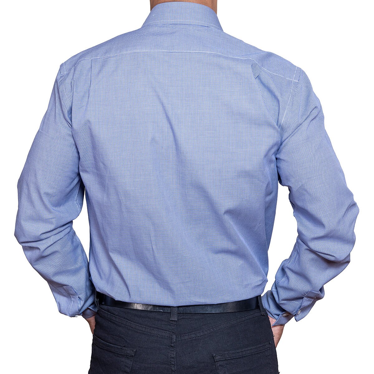 Nautica Camisa para Caballero Azul Cuello 17.5 Manga 32/33