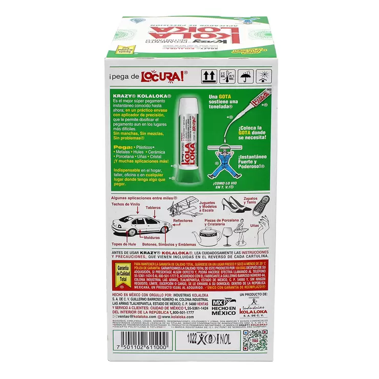 Krazy Kola Loka Pegamento Líquido 10 Piezas