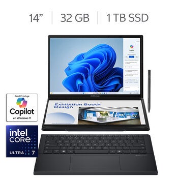 ASUS Zenbook Duo 14" FHD Intel Core Ultra 7 255H 32GB 1TB SSD ASUS Zenbook Duo 14" FHD Intel Core Ultra 7 255H 32GB 1TB SSD