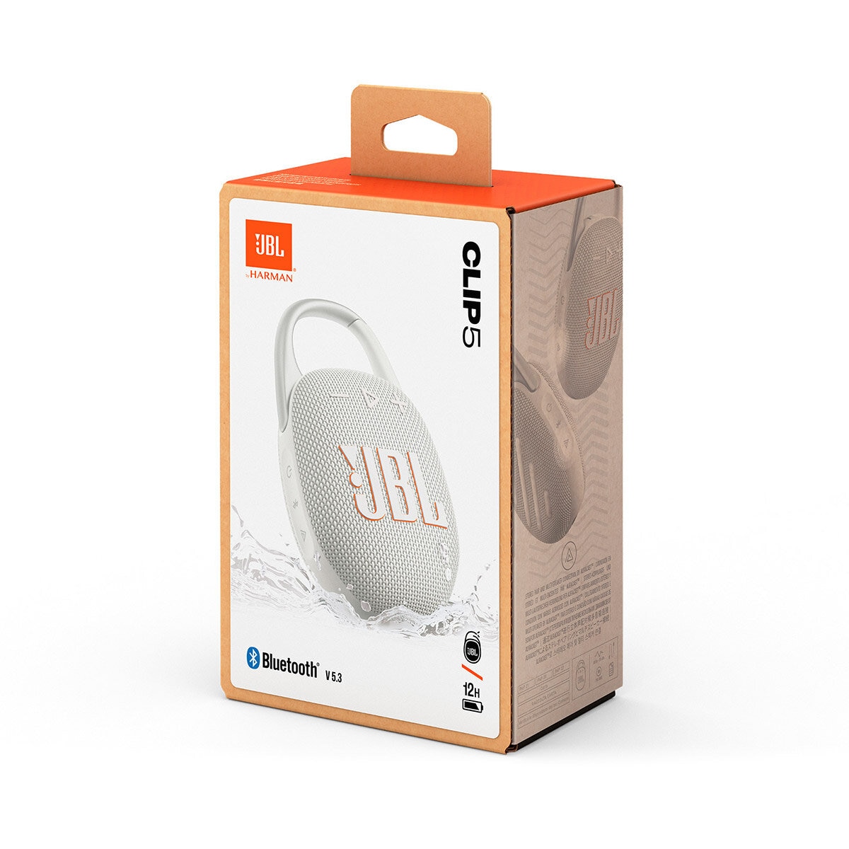 JBL Clip 5 Bocina Bluetooth Portátil Blanco