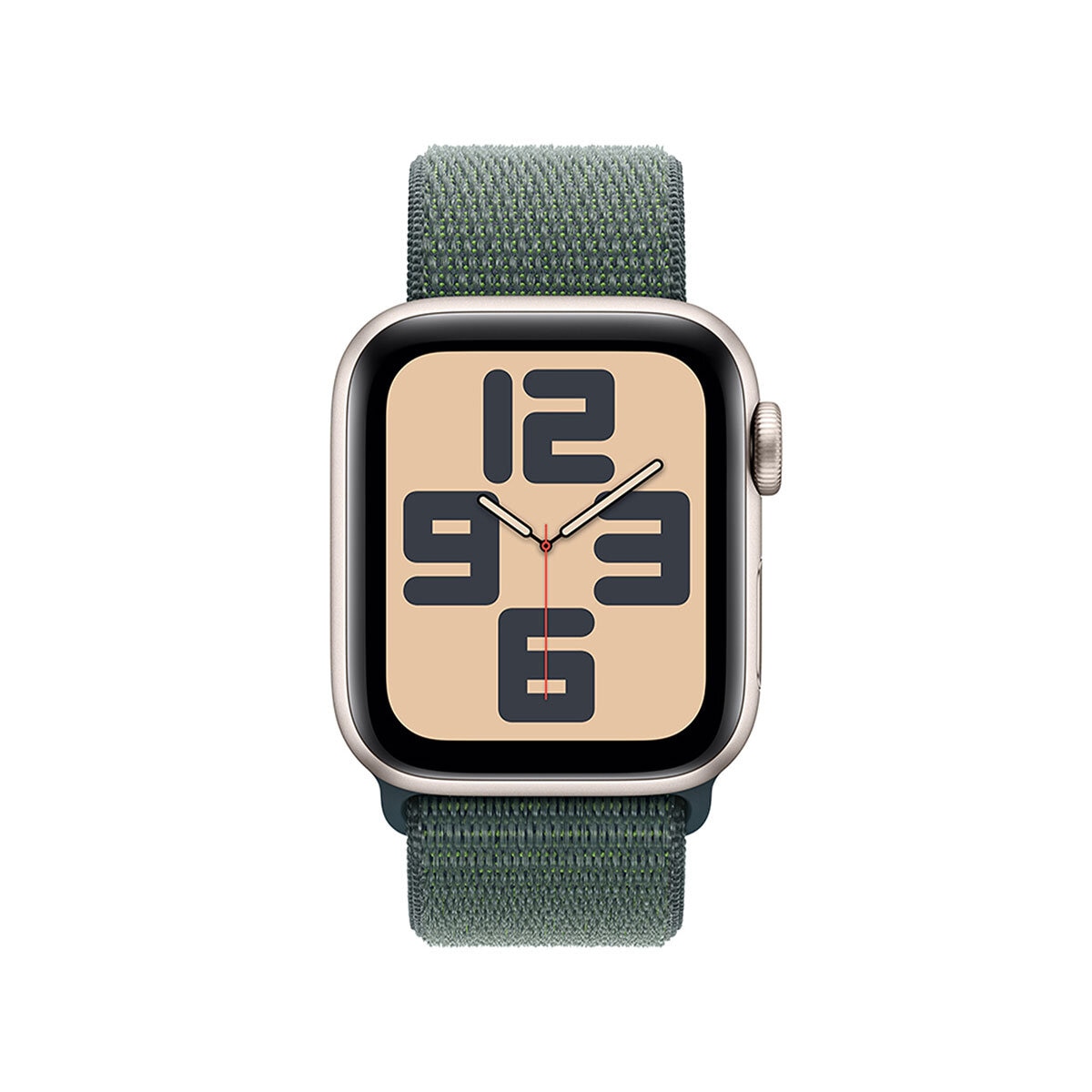 Apple Watch SE 2 (GPS) 40mm Aluminio Blanco Estelar + Correa Deportiva Belcro Verde - Unitalla Apple Watch SE 2 (GPS) 40mm Aluminio Blanco Estelar + Correa Deportiva Belcro Verde - Unitalla