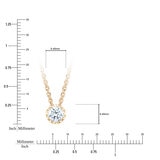 Dije de Diamante Solitario 0.50ctw, Oro Amarillo 14K