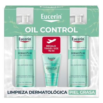 Eucerin DermoPure Gel Limpiador 2 pzas de 400 ml + 75 ml