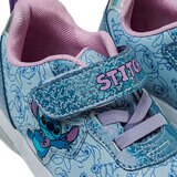 Disney Stitch, Tenis Color Azul con Luces, para Niña, Varias Tallas
