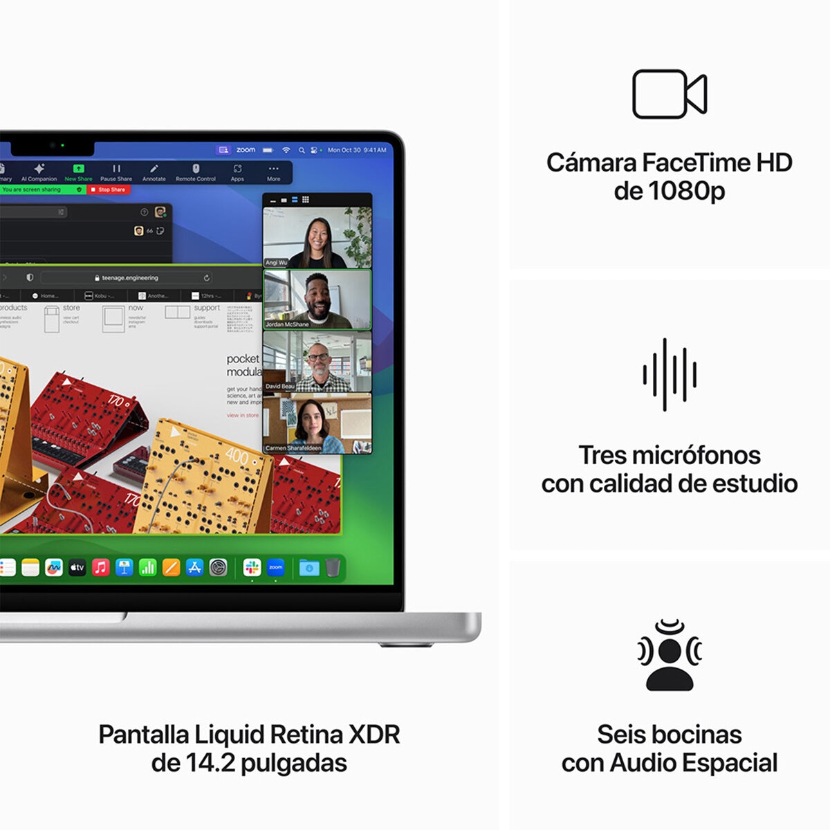 Apple MacBook Pro 14" Chip M3 Max 1TB Plata
