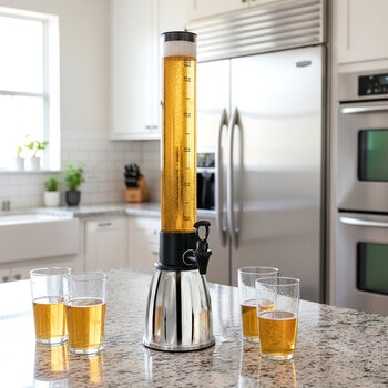 Mesa - Inspired Living, Torre para Bebidas de Acero Inoxidable de 2.6L