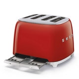 Smeg, tostador para 4 rebanadas, rojo