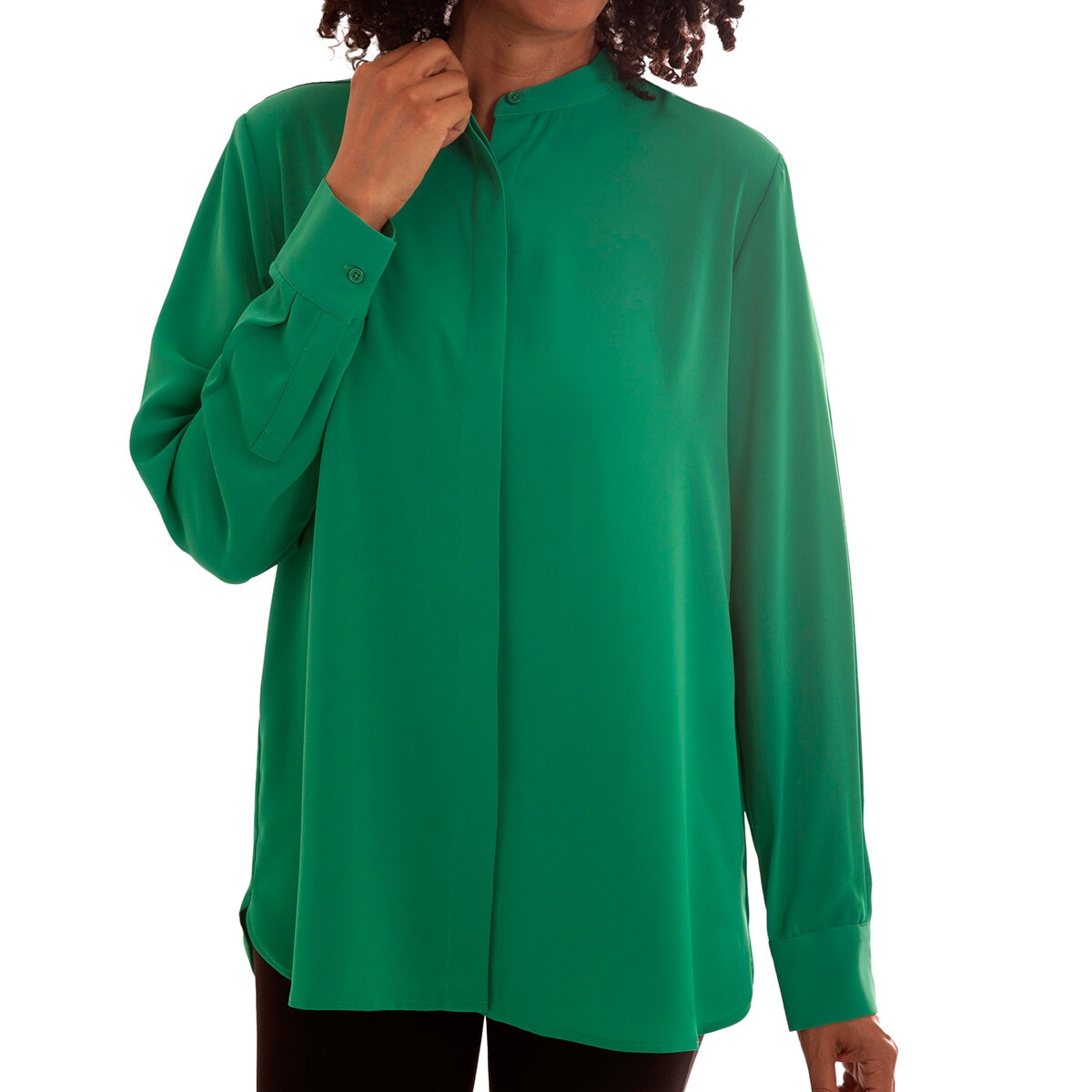 Mario Serrani Italy Blusa para Dama Verde Extra Chica