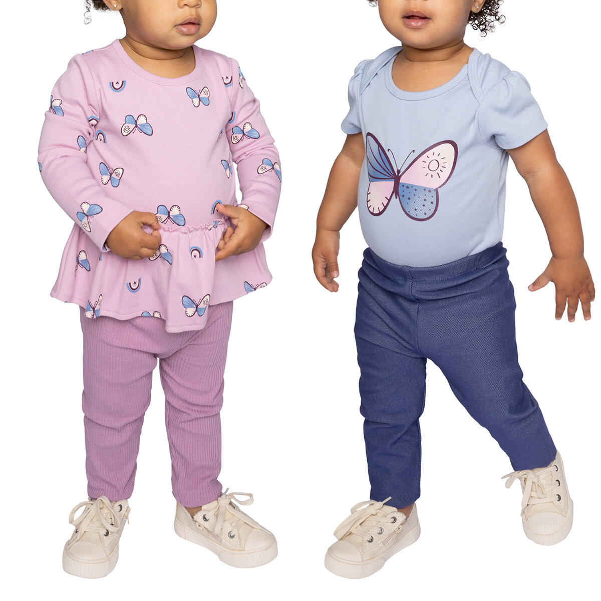 Pekkle Conjunto de 4 piezas para Bebés Mariposa 9 Meses