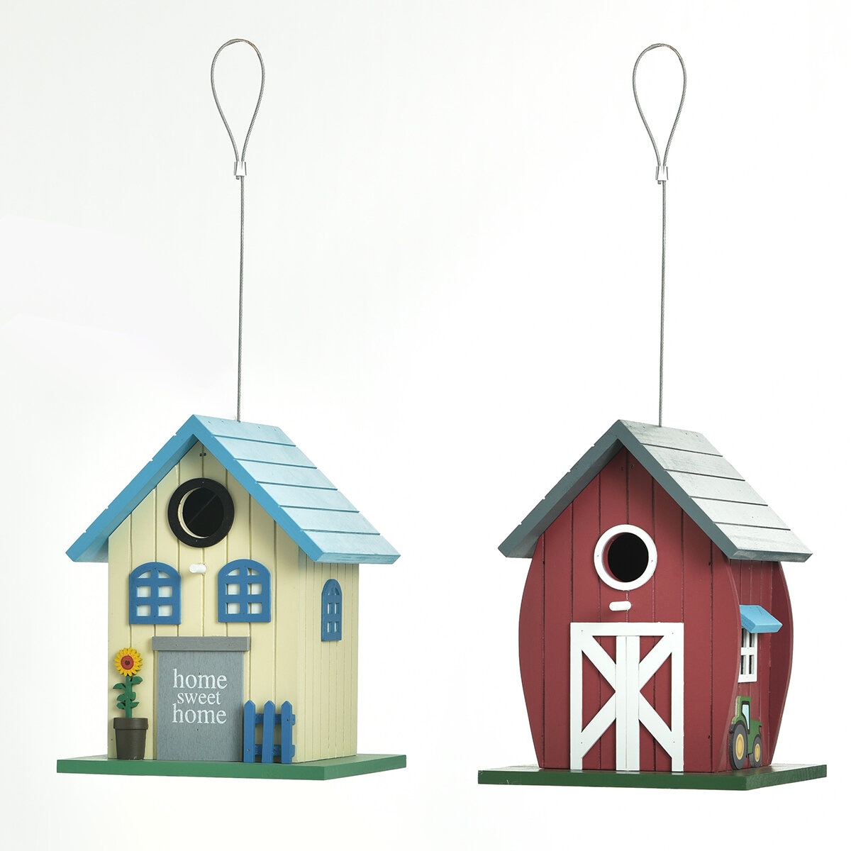 Stylecraft, Paquete de 2 Casitas para Ave de Madera