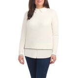 Hilary Radley Suéter para Dama Blanco Extra Chica