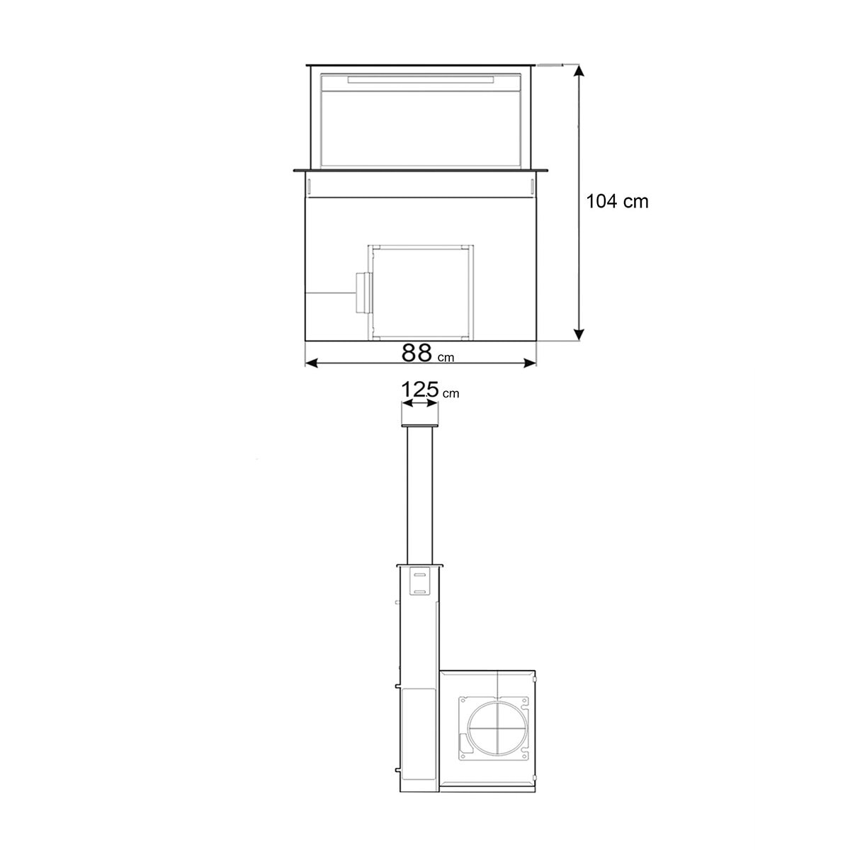 Smeg Campana 90cm Downdraft Smeg Campana 90cm Downdraft