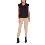 DKNY Blusa para Dama Negro Mediana