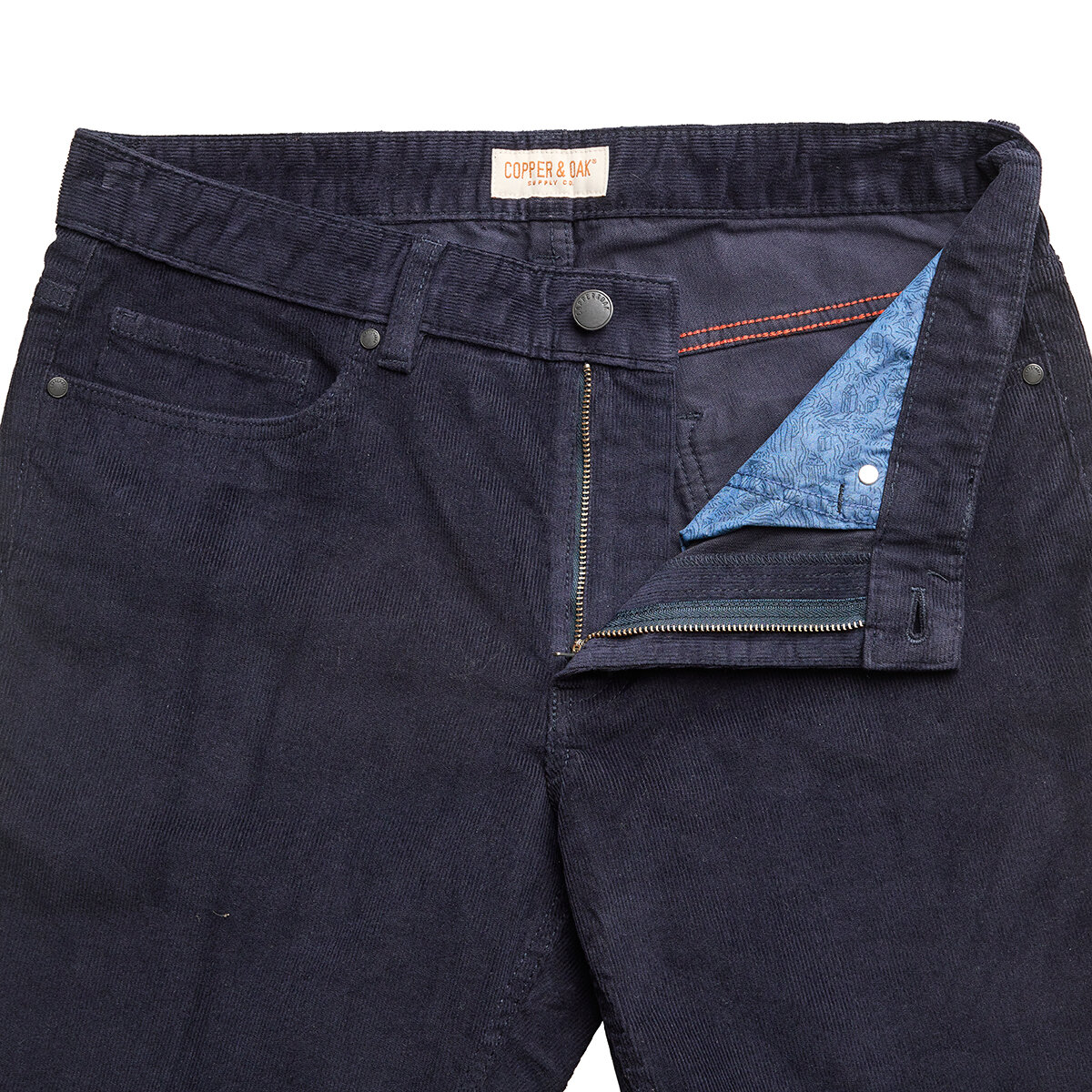 Copper & Oak Pantalones para Caballero Azul 34 x 30