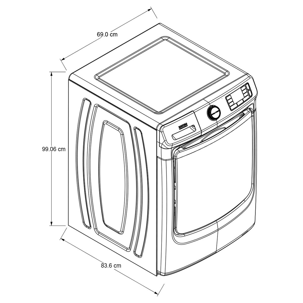 Maytag Lavadora 22Kg con Pedestal