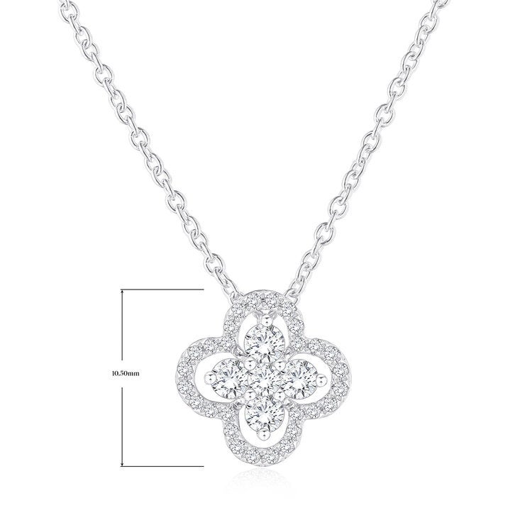 Dije de Diamantes, 0.30 ctw, Oro Blanco 14K Dije de Diamantes, 0.30 ctw, Oro Blanco 14K