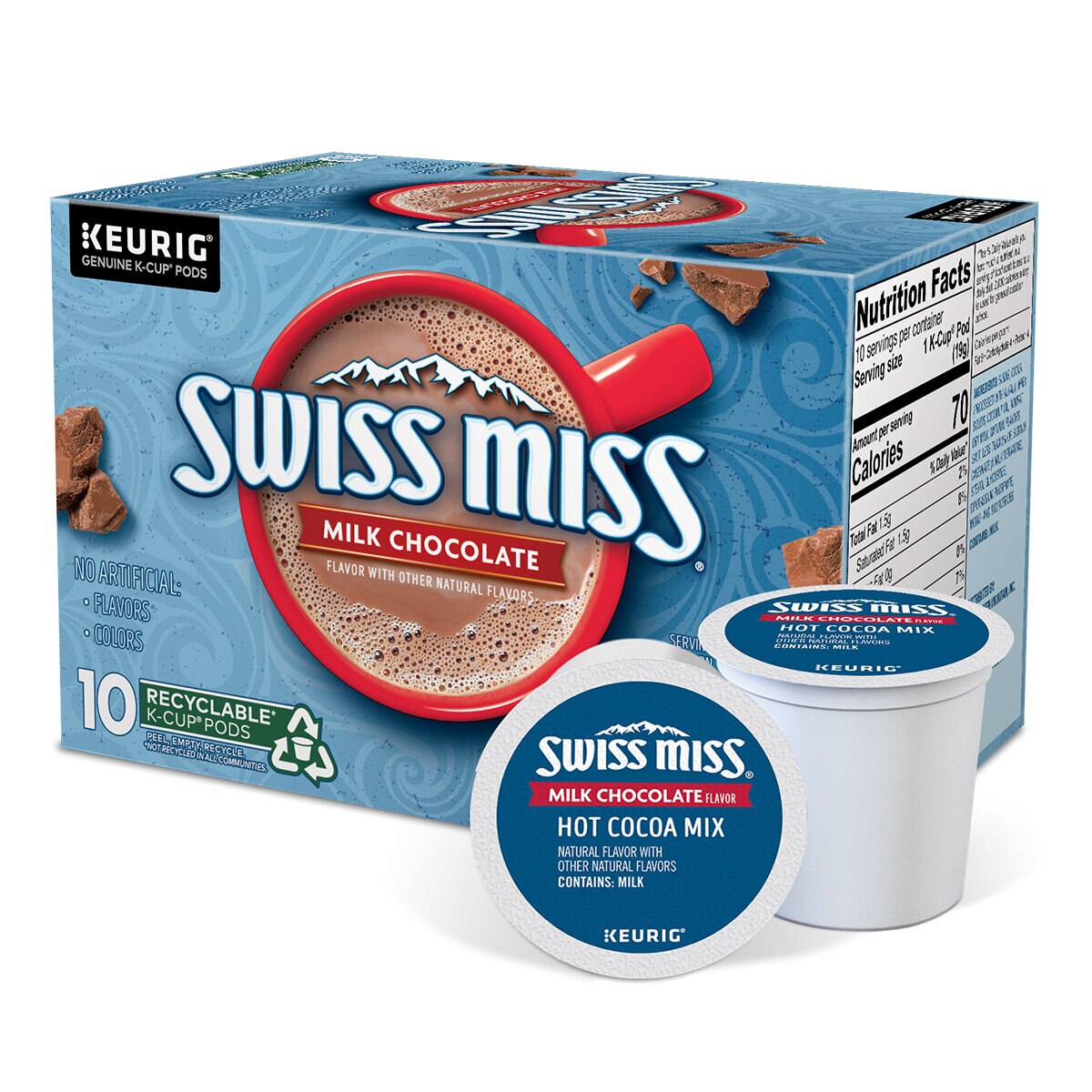 Keurig, Chocolate Swiss Miss, 60 cápsulas K-Cup