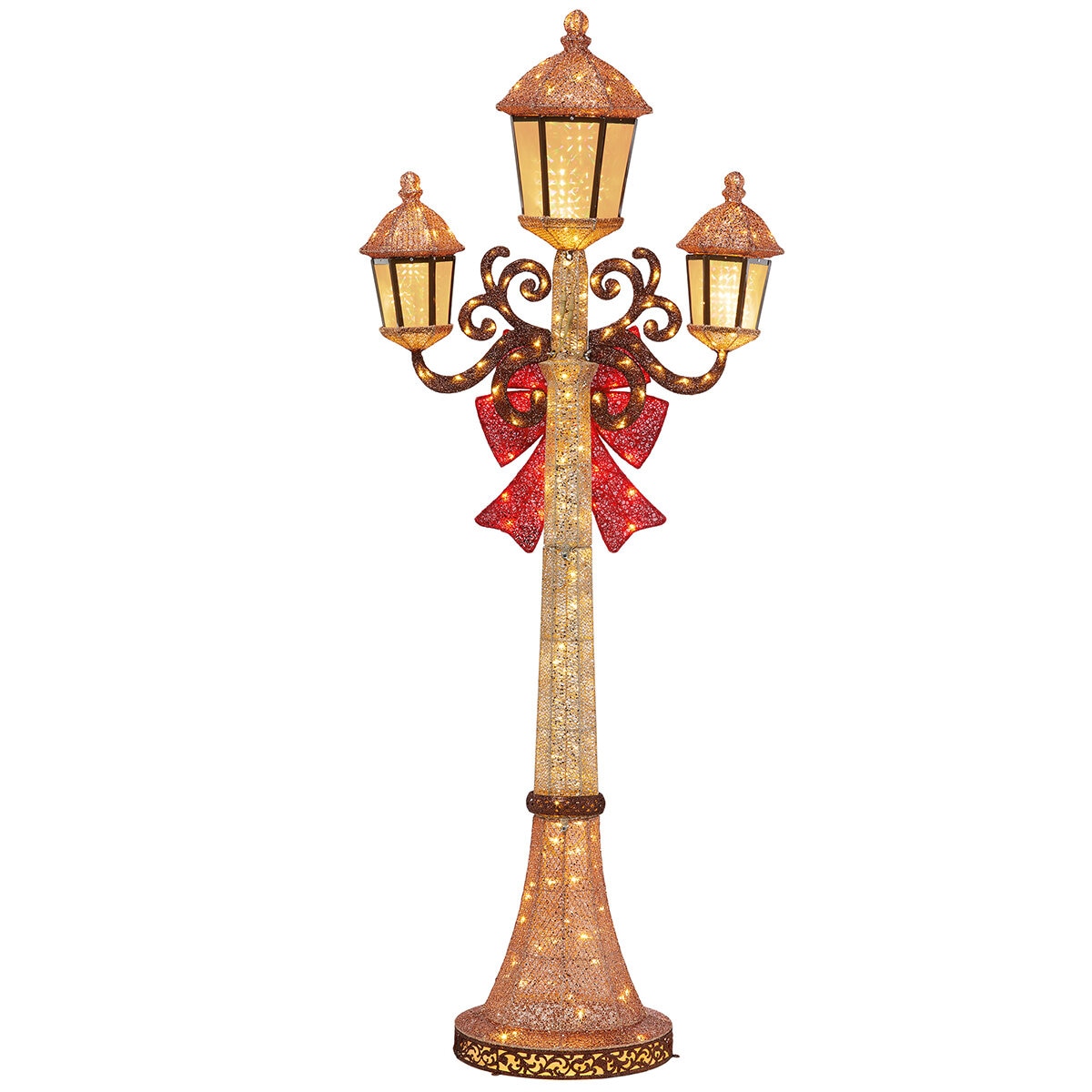 Farol Navideño de 2.1m con 220 Luces LED y Efecto Parpadeante