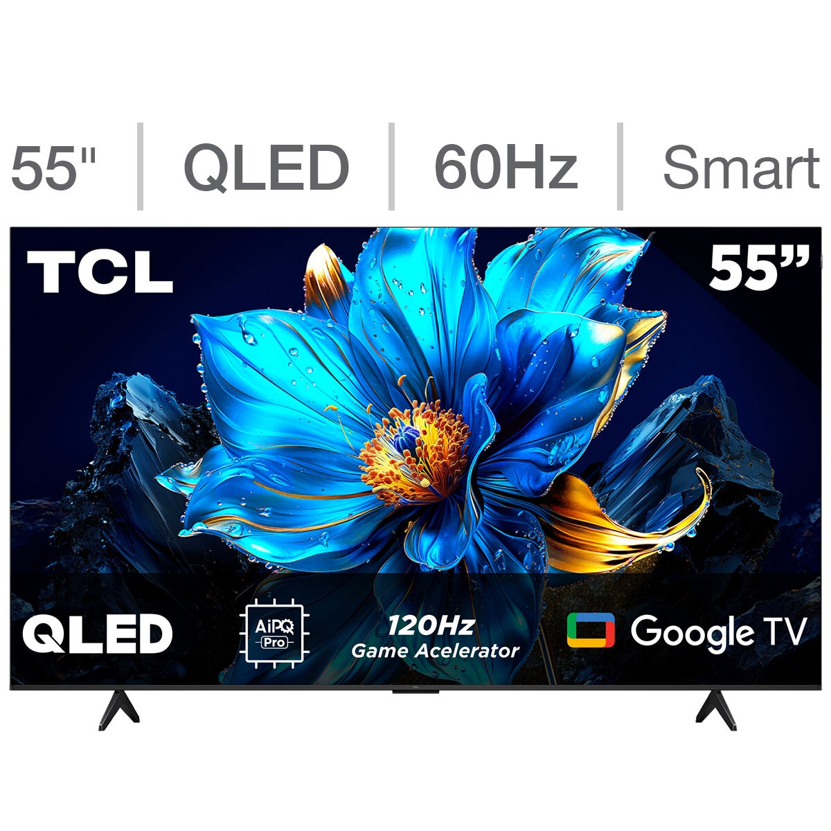 TCL Pantalla 55" QLED 4K Google TV