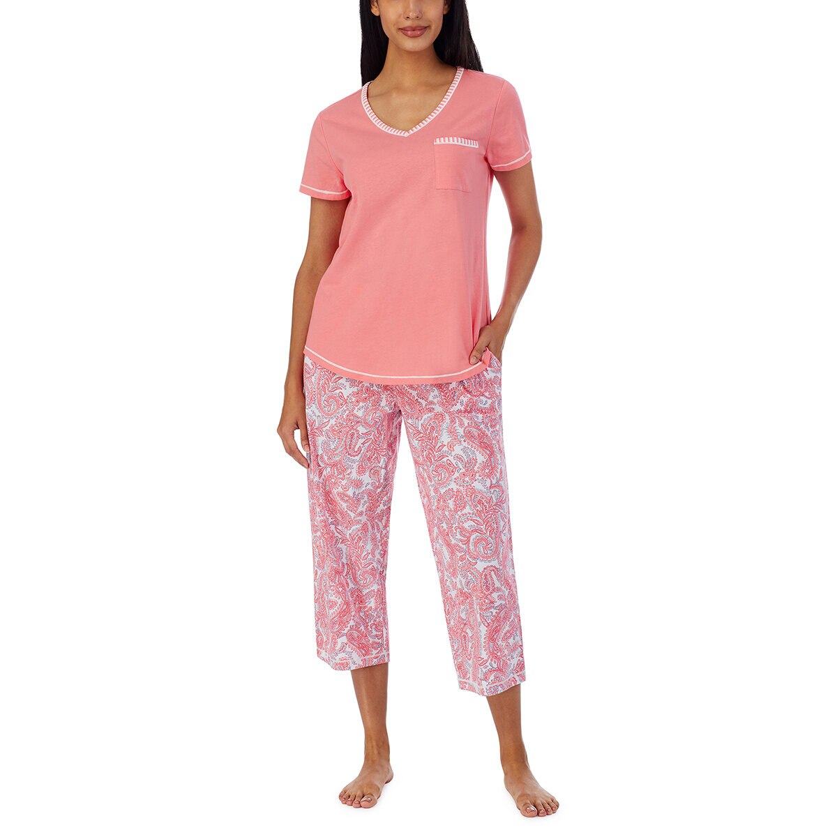 Carole Hochman Pijama para Dama 3 piezas Rosa