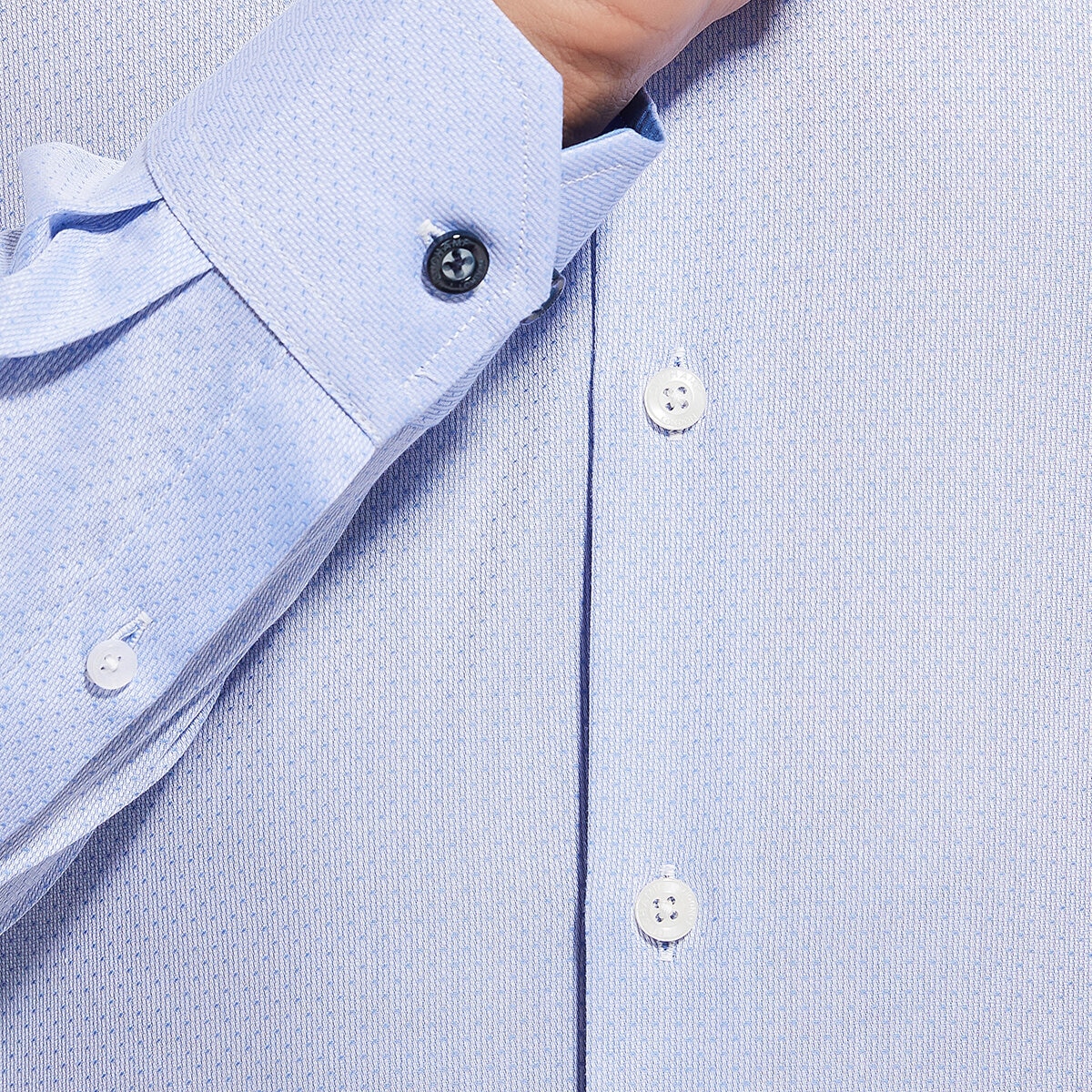 Duchamp Camisa para Caballero Azul Cuello 15 / 15.5 Manga 32 / 33