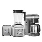 KitchenAid Combo Licuadora Cafetera y Tostador Plata