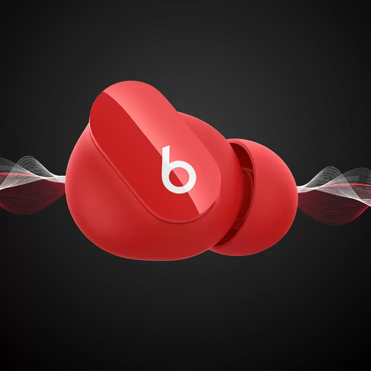 Beats Studio Buds Rojo Audífonos Inalámbricos con Cancelación de Ruido