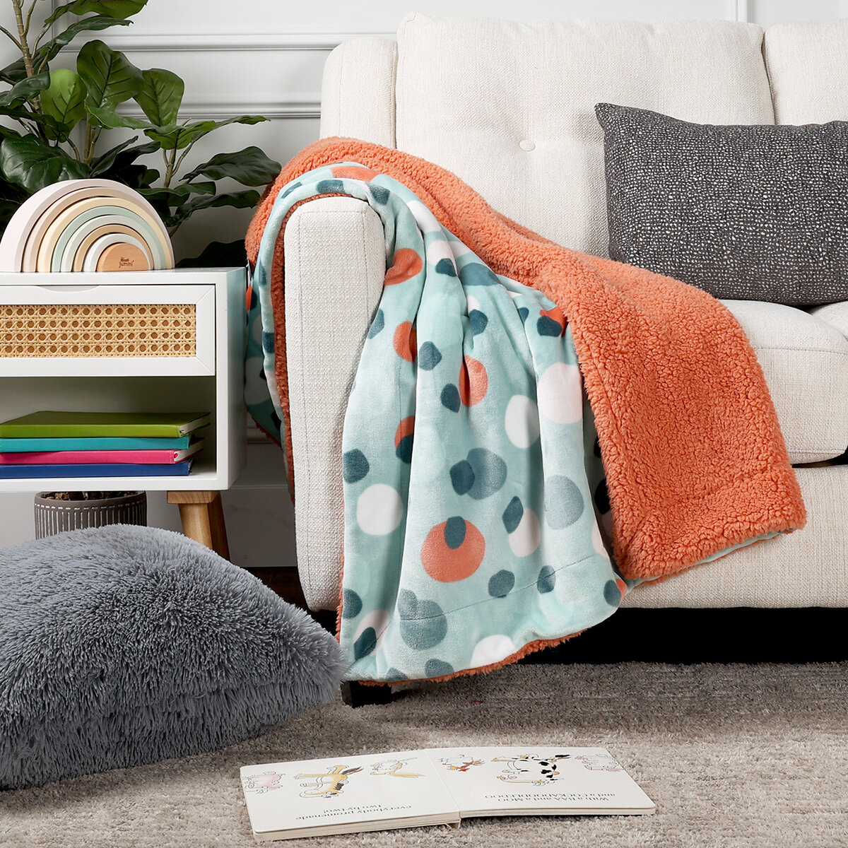 Life Comfort, Frazada Individual, Modelo Puntos