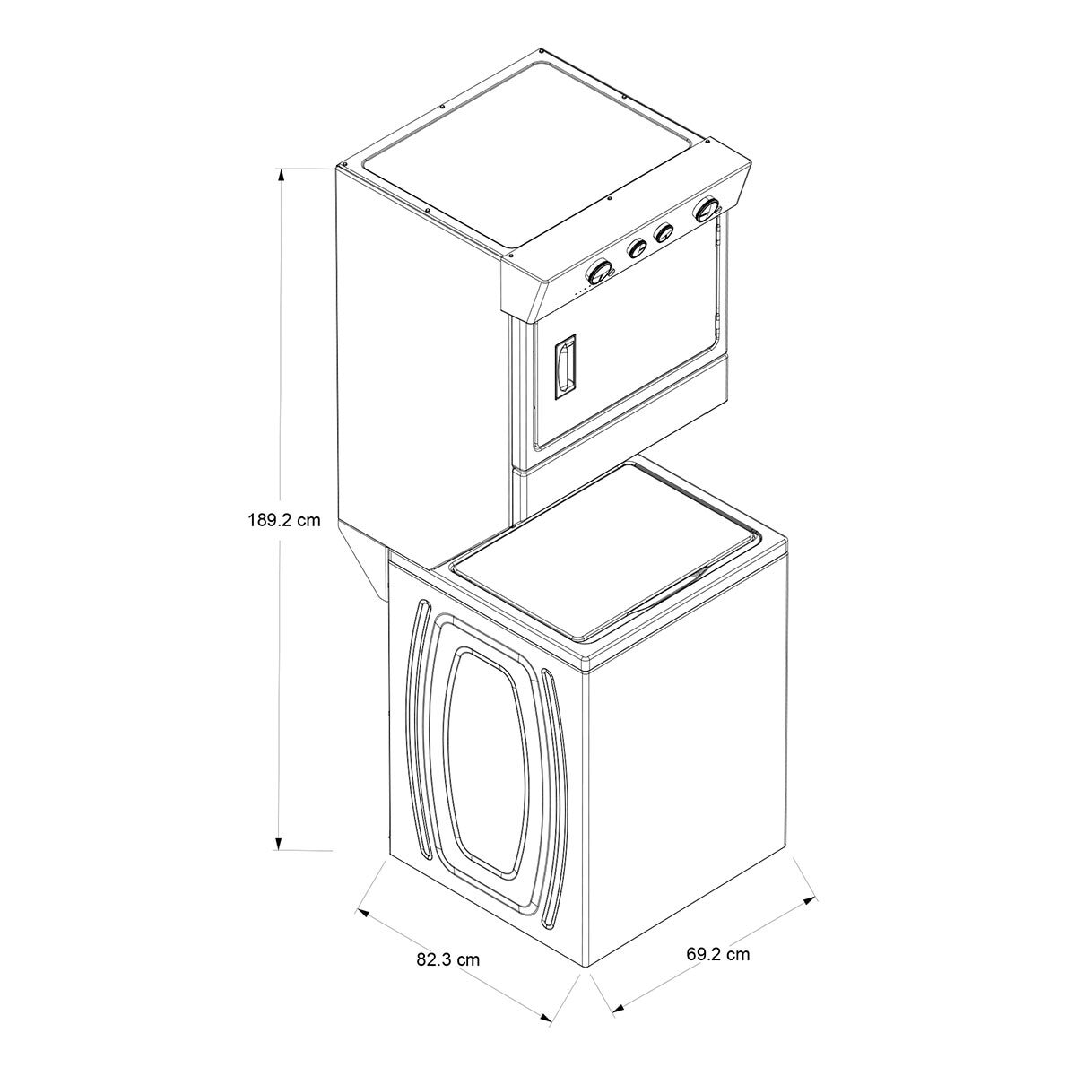 Whirlpool Centro de lavado 20Kg / 10Kg eléctrico