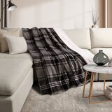 Life Comfort, Frazada, Modelo Cuadros Negros