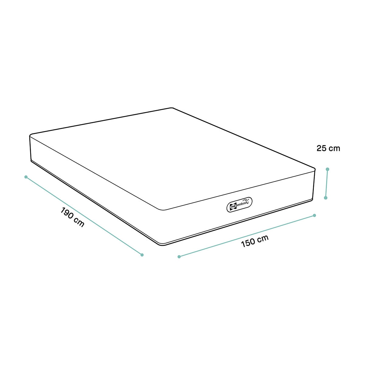 Sealy, Embody To Go, Colchón Queen Size