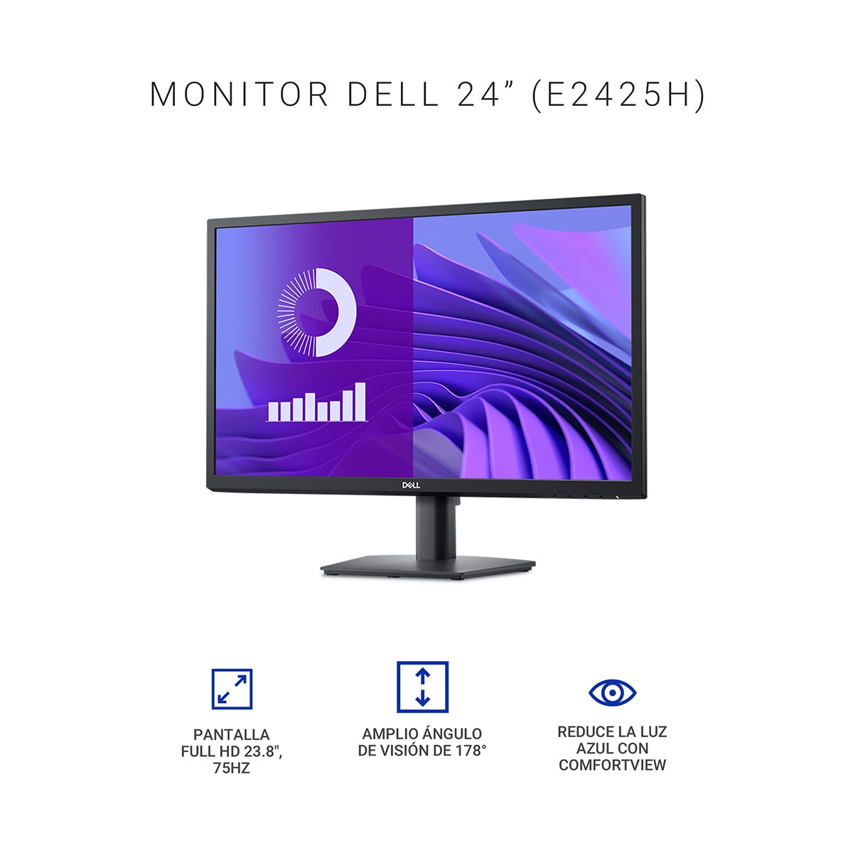 DELL Monitor 23.8" Full HD E2425H