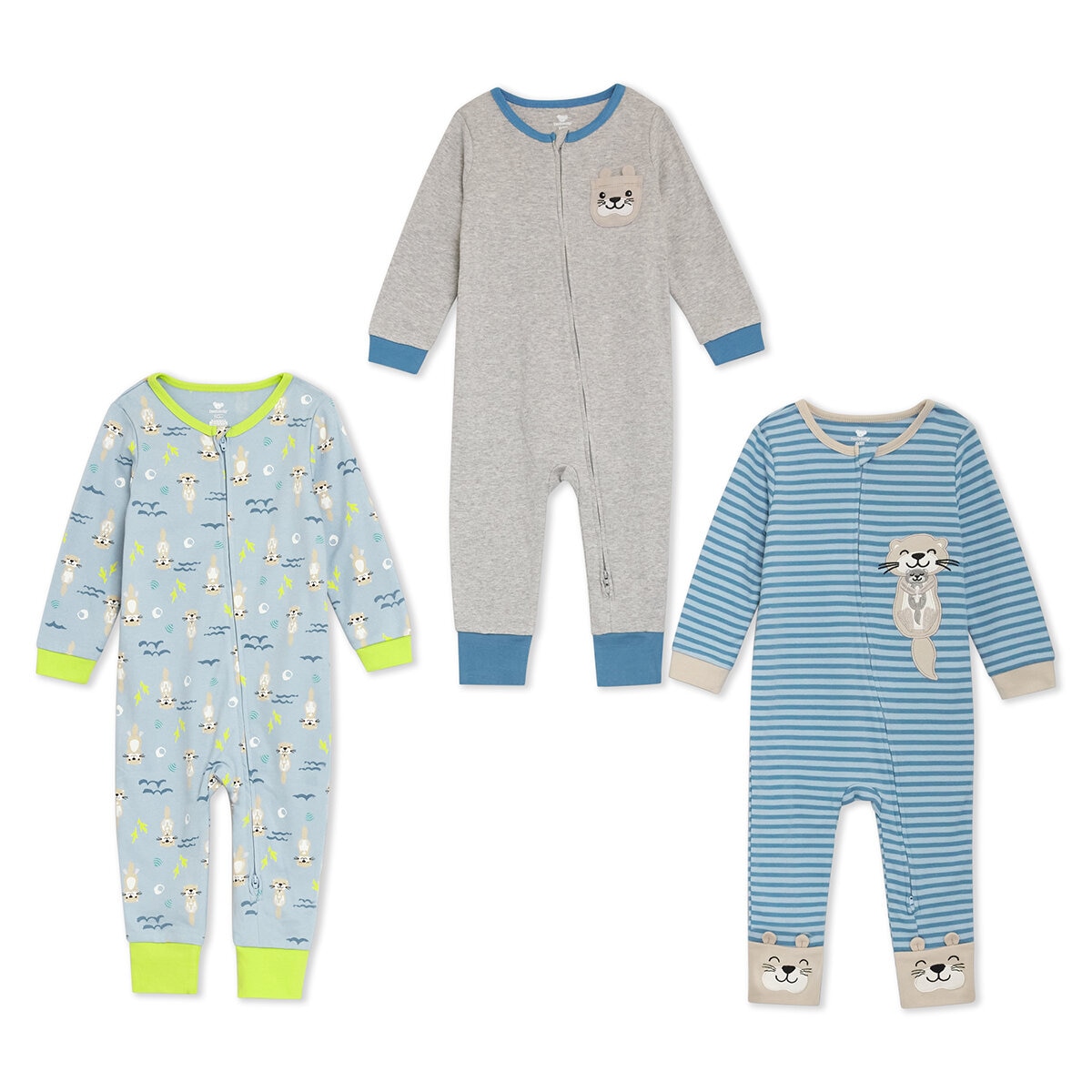 Koala Kids Mameluco 3 piezas para Bebé Varias Tallas y Colores