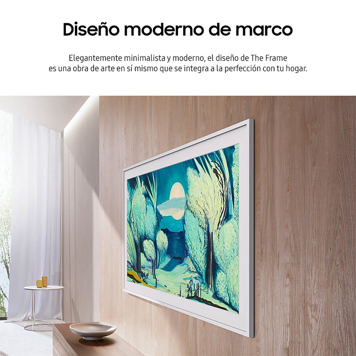 Samsung Pantalla 50" QLED The Frame 4K Smart TV + Marco