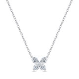 Collar de Diamantes 0.41ctw, con Dije de Mariposa, Oro Blanco 14K Collar de Diamantes 0.41ctw, con Dije de Mariposa, Oro Blanco 14K