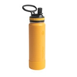ThermoFlask 2 Botellas de Acero Inoxidable con Aislamiento al Vacío de Doble Pared Blanco/Amarillo