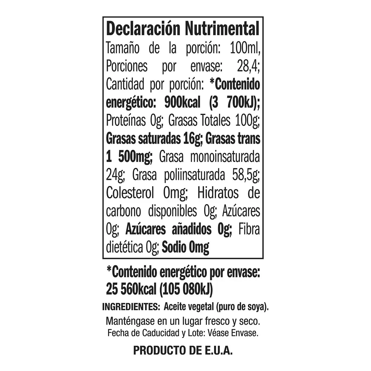 Kirkland Signature Aceite Vegetal 2 pzas de 2.84 l