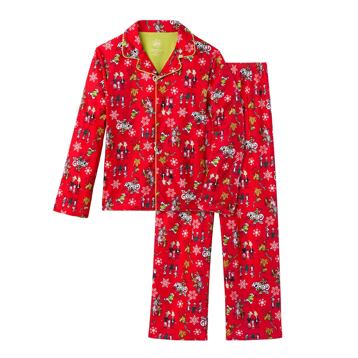 Pijama para Niños y Niñas Rojo The Grinch 10 / 12 Años