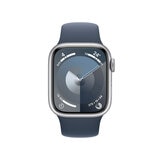 Apple Watch S9 (GPS) Caja de aluminio plata 41mm con correa deportiva Azul tempestad