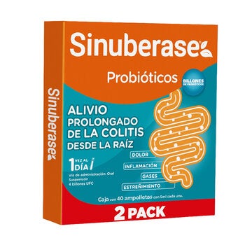 Sinuberase Colitis 4 Billones de UFC 2 Cajas de 20 Ampolletas c/u Sinuberase Colitis 4 Billones de UFC 2 Cajas de 20 Ampolletas c/u