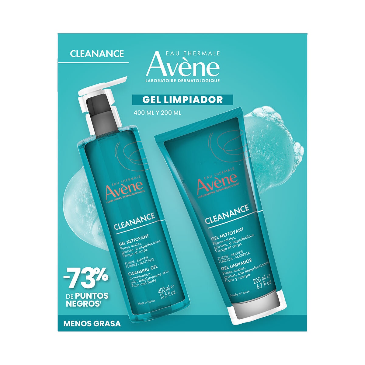 Avène Gel Limpiador Facial 400 ml + 200 ml