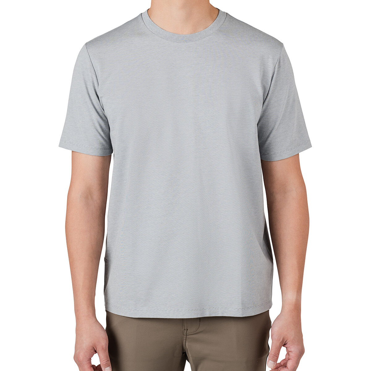 Rough Dress Playera para Caballero Gris cuello redondo Mediana