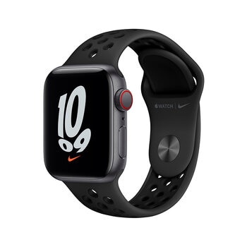 Apple Watch Nike SE (GPS + Celular) Caja de Aluminio Gris Espacial 40 mm  con correa deportiva antracita/negra 