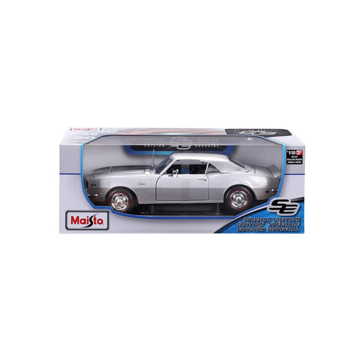 Maisto Autos de Colección Escala 1:18 - 1968 Chevrolet Gris